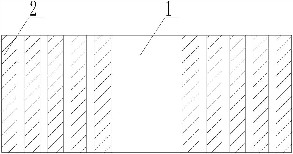 Single-pile foundation of offshore wind power vibroflotation cemented pile reinforced soft soil foundation and construction method