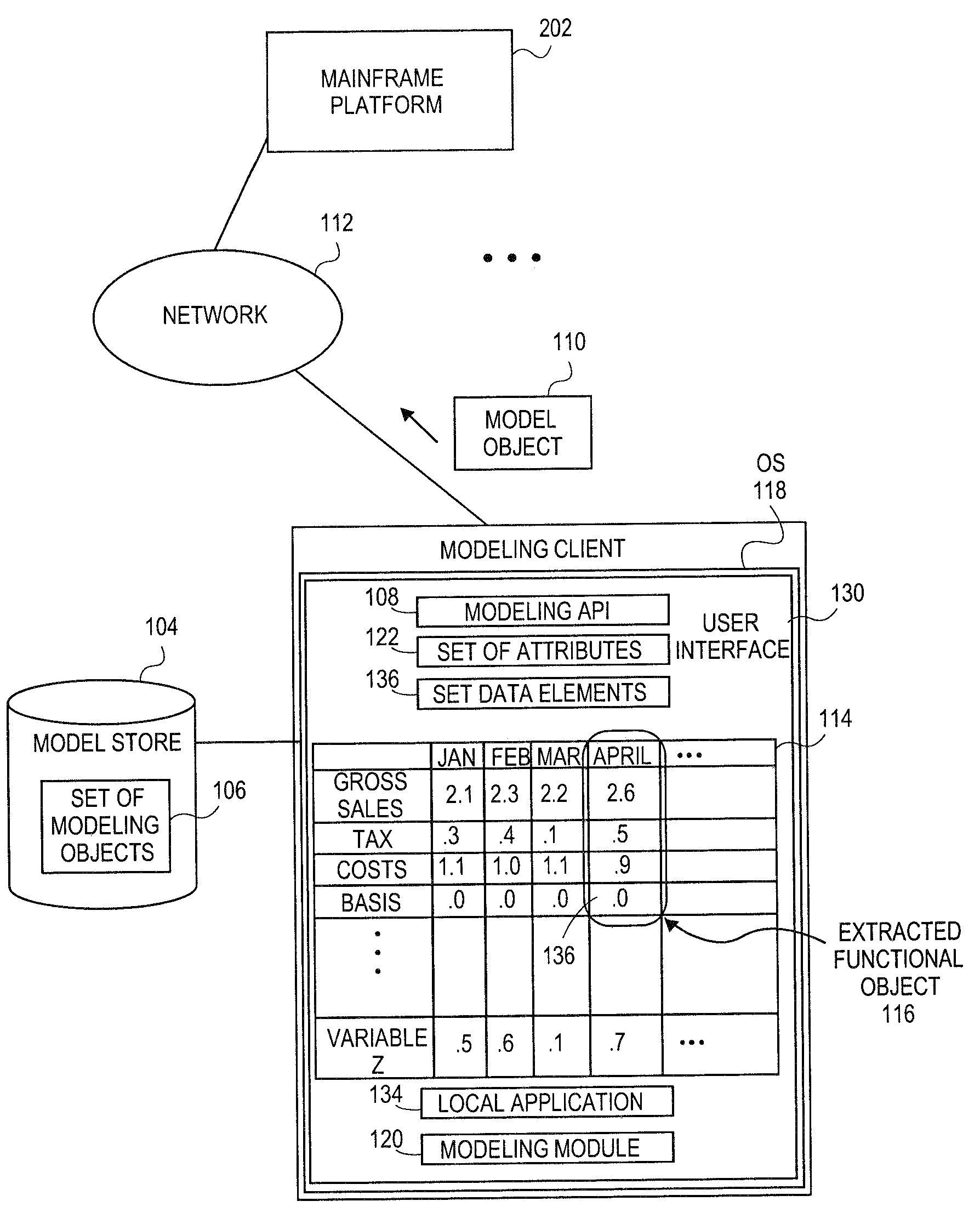Systems and methods for generating floating desktop representation of extracted model object