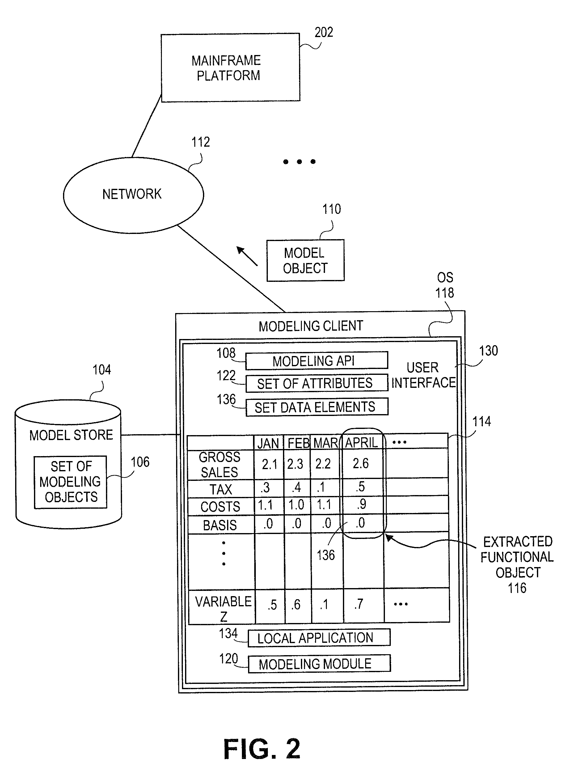 Systems and methods for generating floating desktop representation of extracted model object