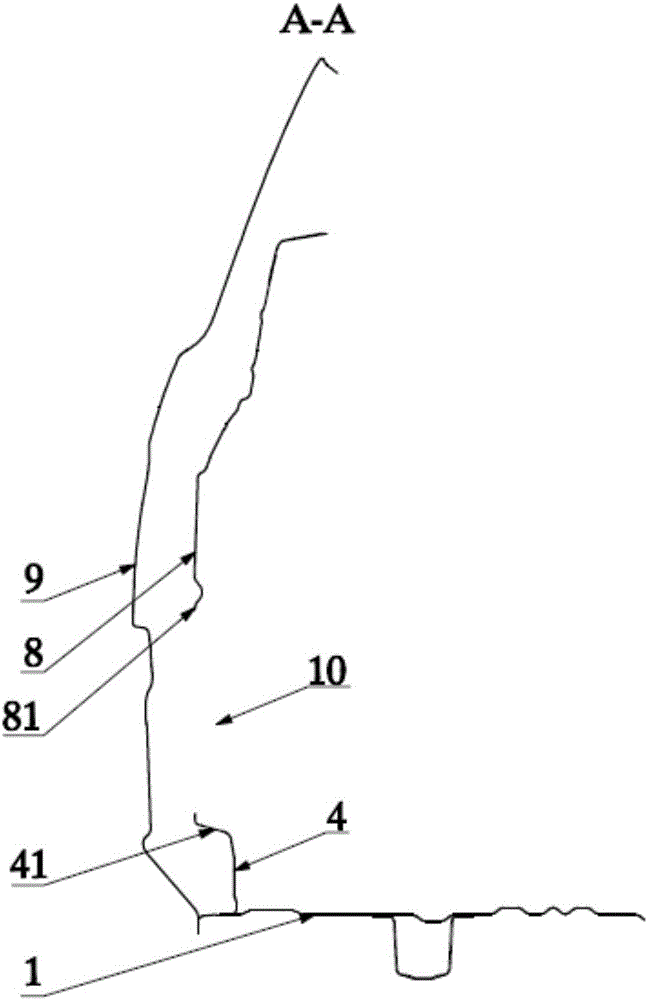 Novel overlapping structure for rear coaming and side coaming