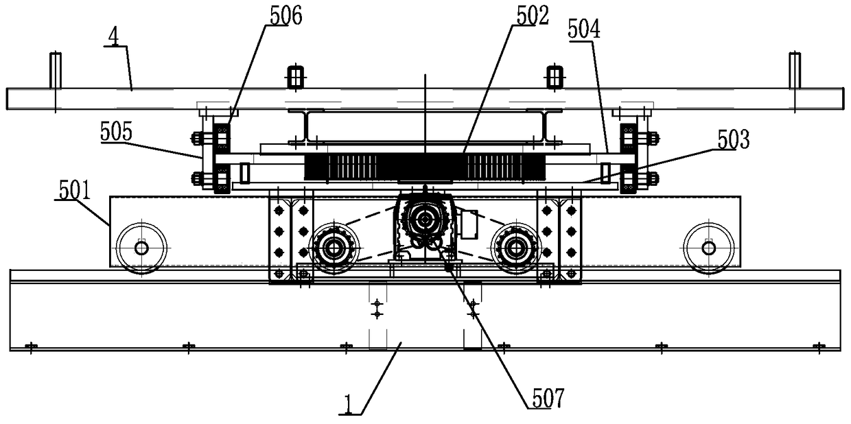 A kind of lateral movement rotary carrier and three-dimensional garage