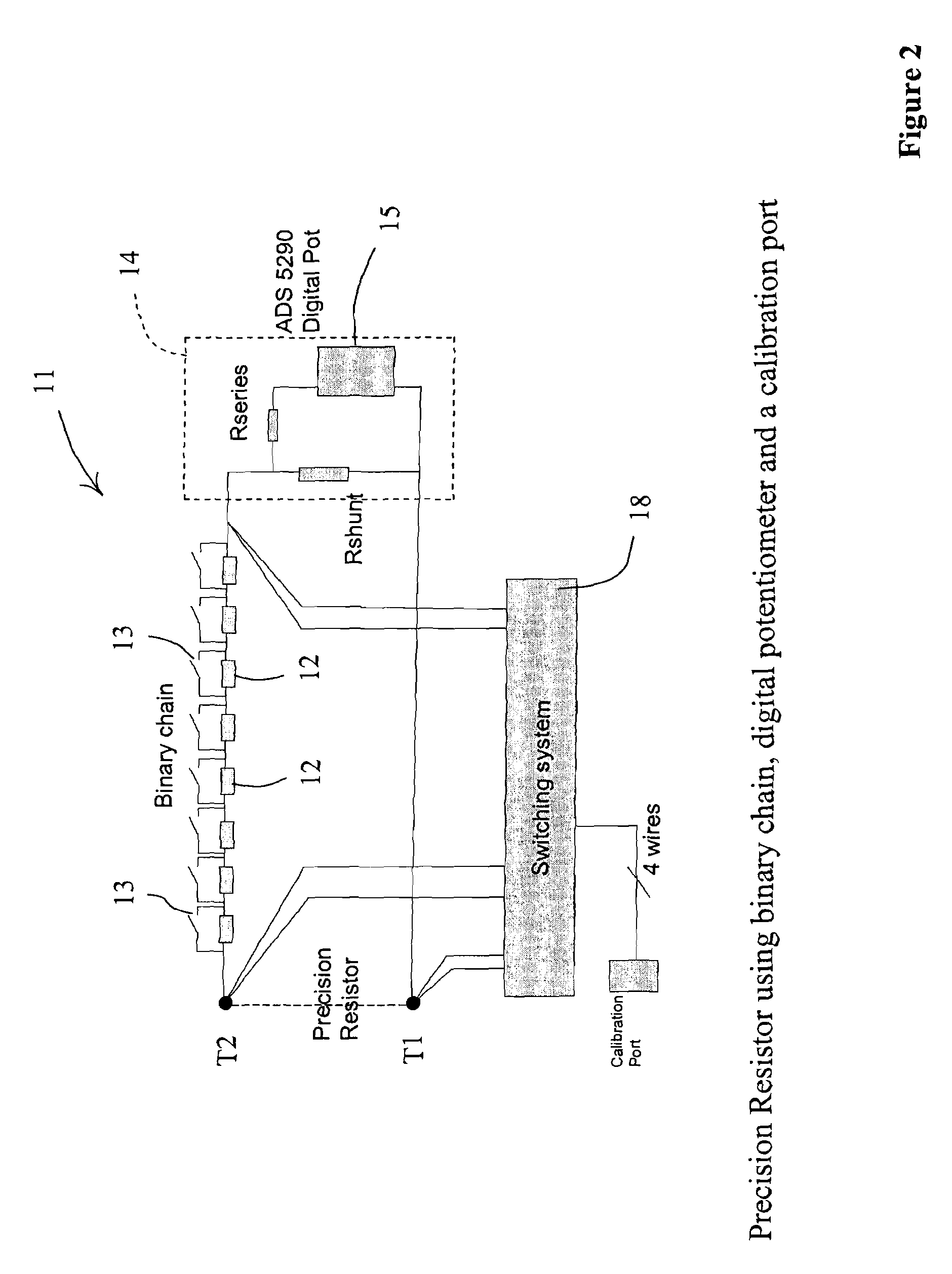 Resistor network and variable resistor simulator