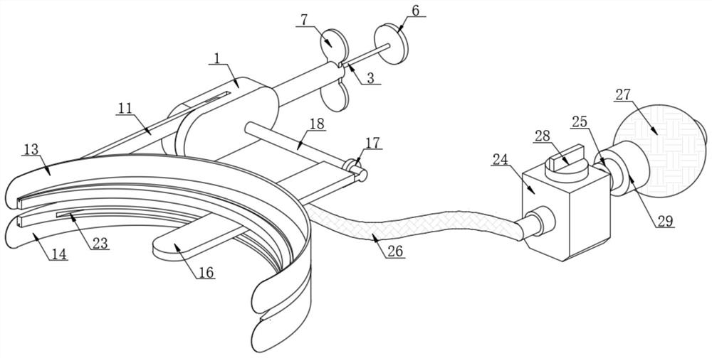 Tongue pressing device for oral examination in pediatric department