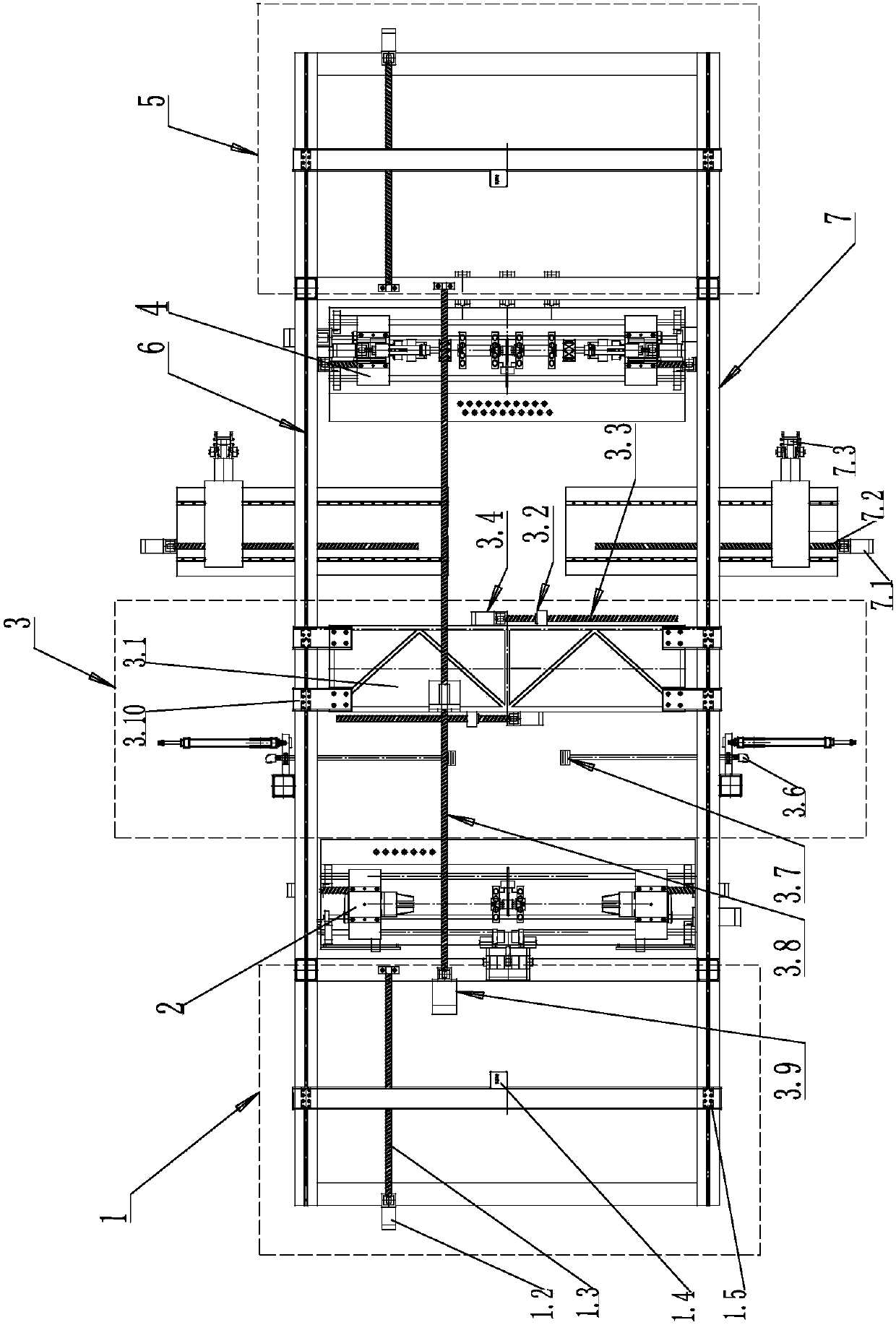 Novel production line and production process for borosilicate glass