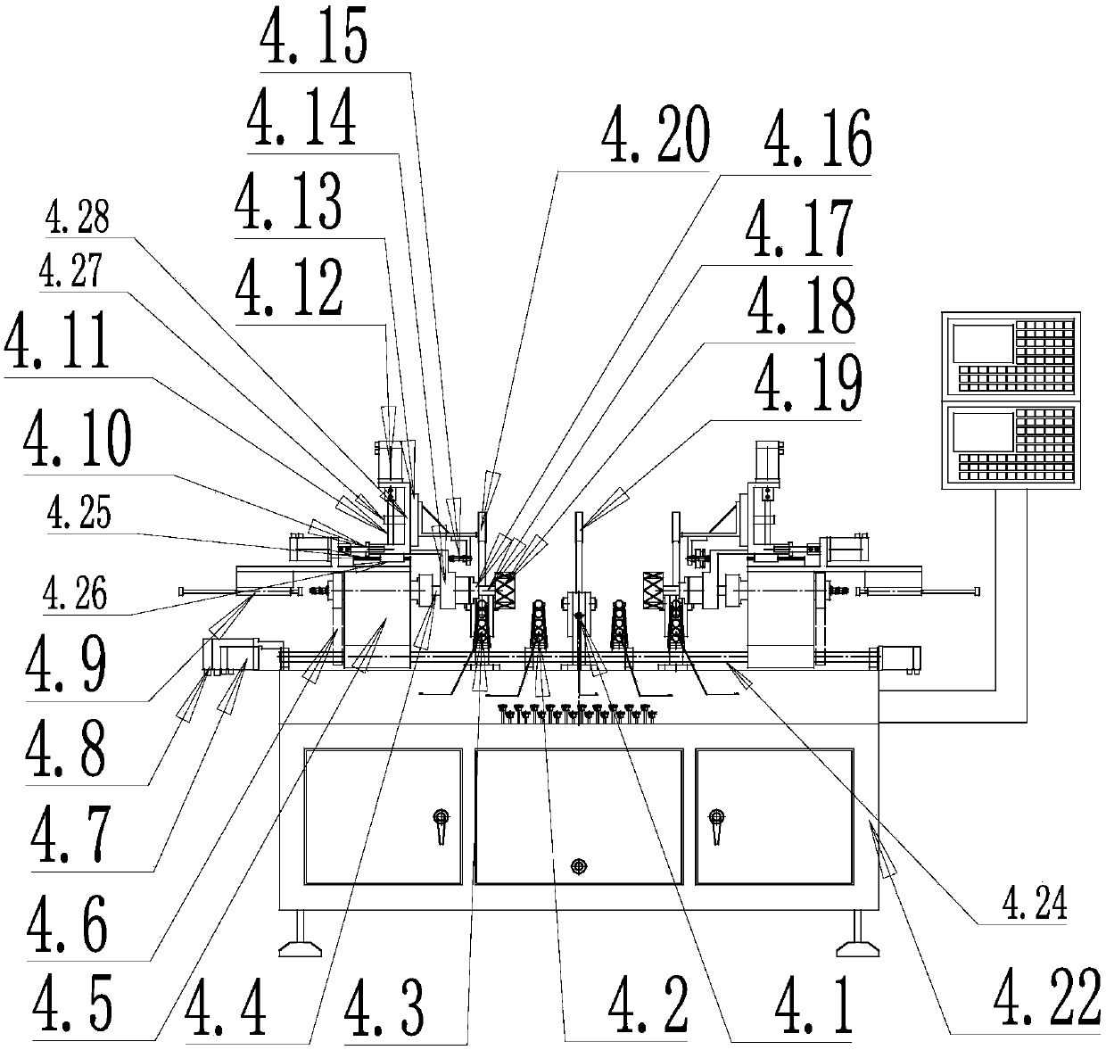 Novel production line and production process for borosilicate glass