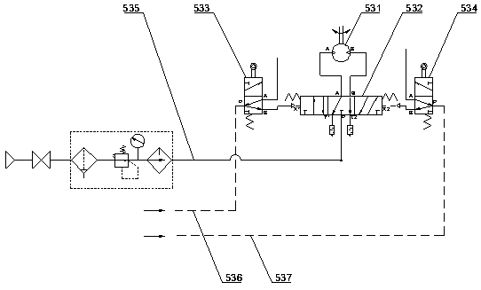 Vertical telescopic pneumatic high-voltage isolating switch