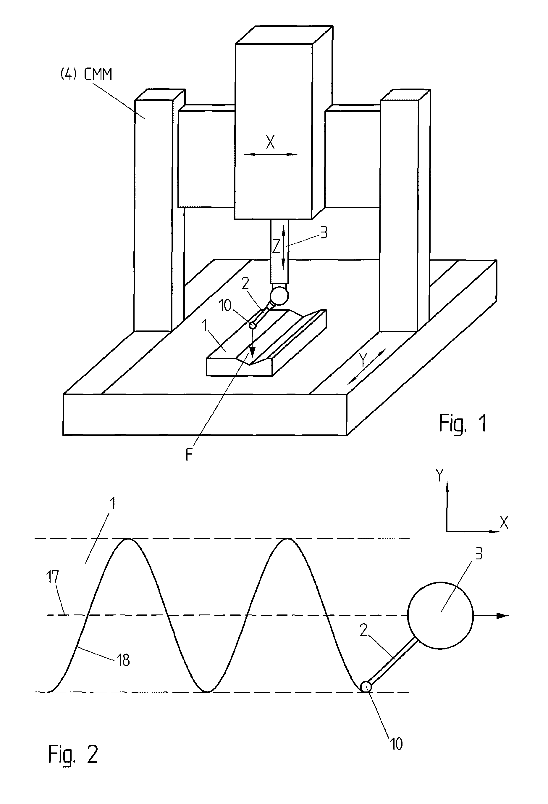 Oscillating scanning probe with constant contact force