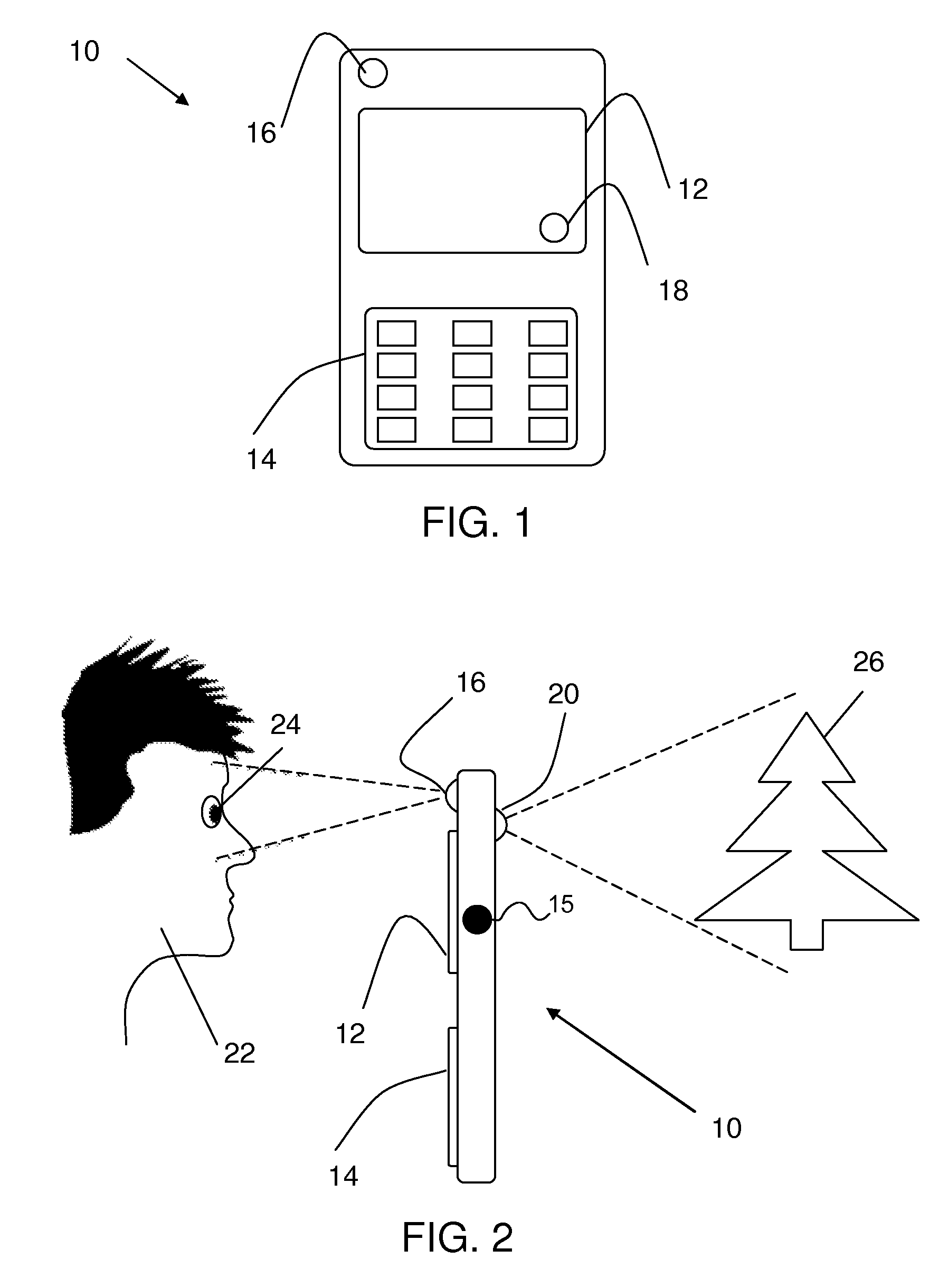 Remote control of an image capturing unit in a portable electronic device