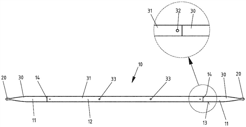 Knitting needles, in particular for producing knitted articles with braided patterns, and method for producing knitting needles