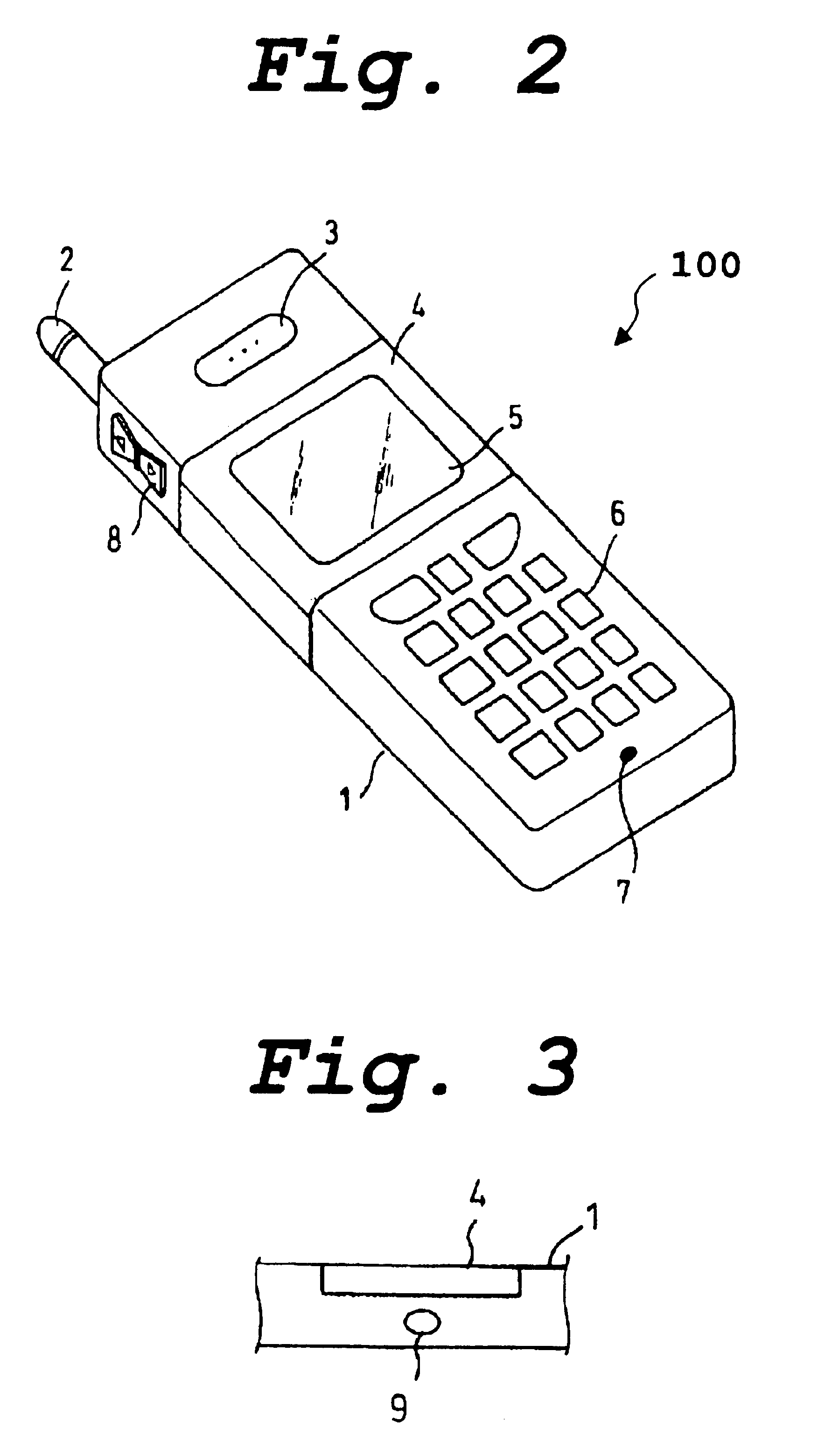 Portable electronic terminal apparatus having a plurality of displays