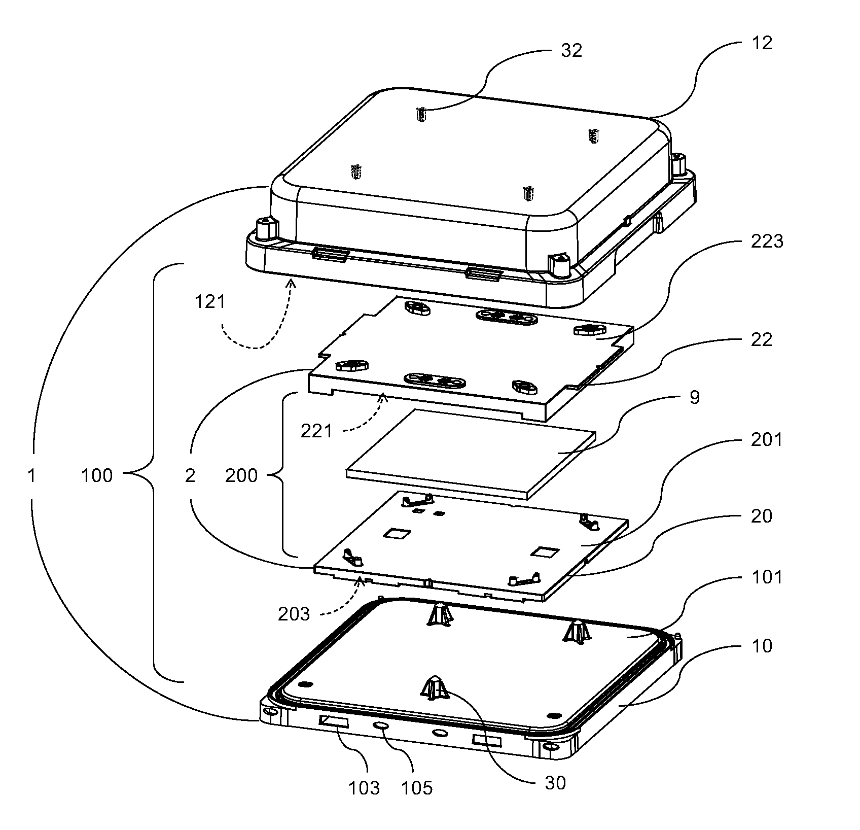 EUV pod with fastening structure