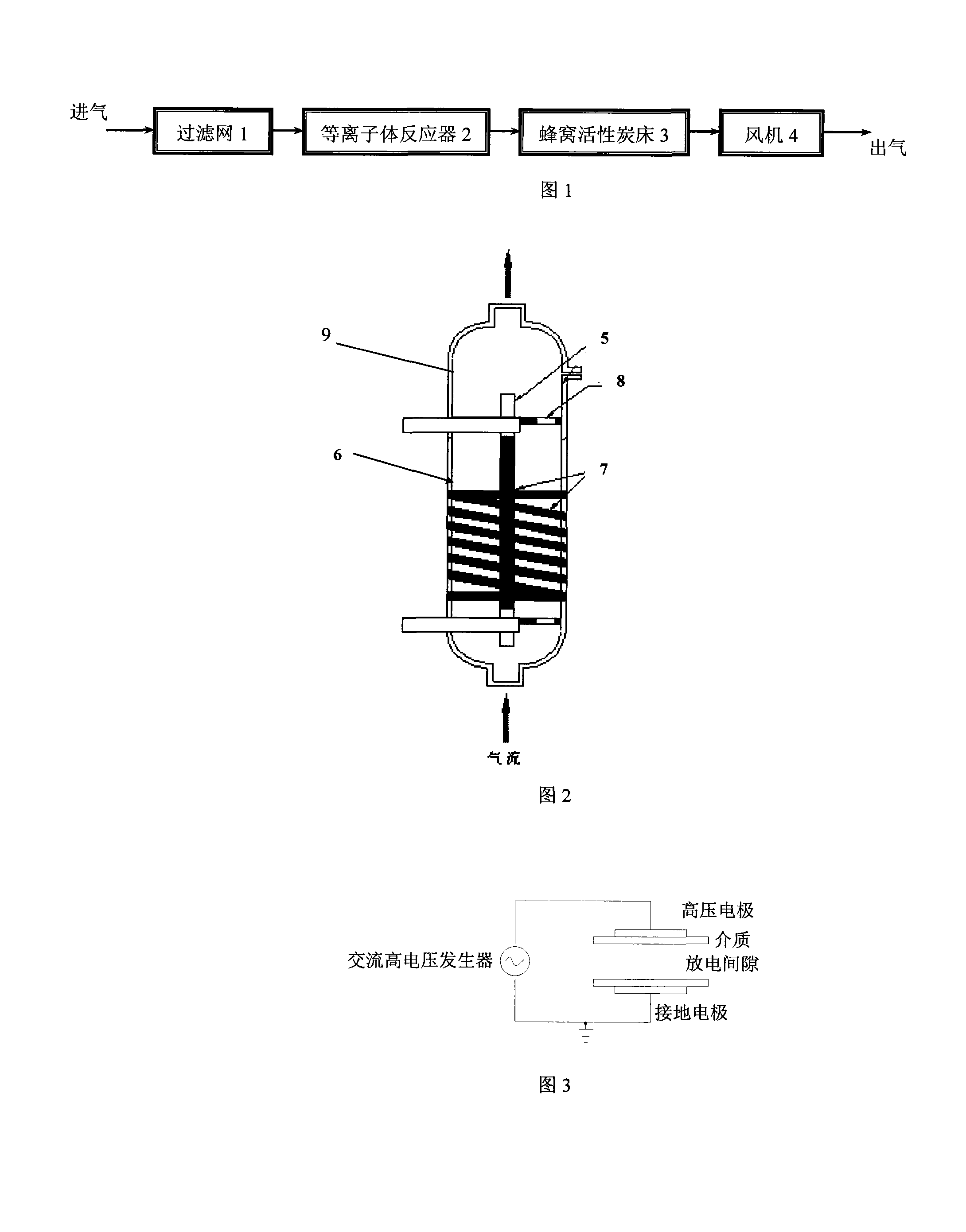 Device and method for processing municipal utilities foul gas