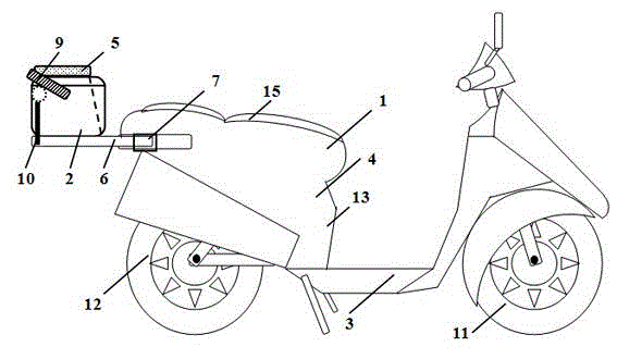 Electric vehicle rear boot device