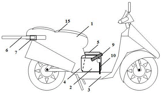 Electric vehicle rear boot device