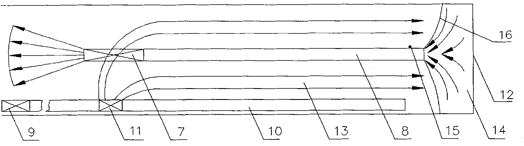 Excavation working face wind distributor