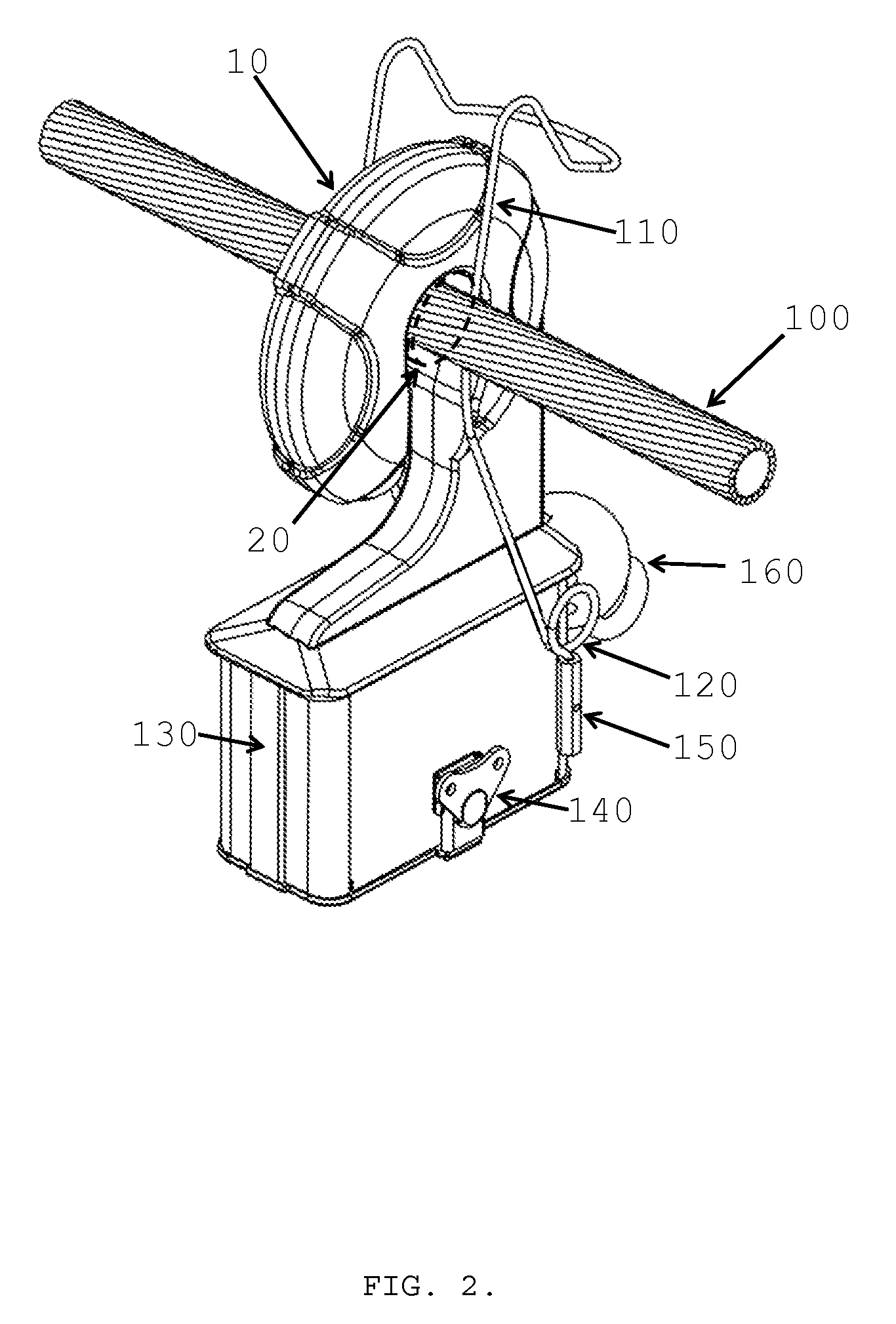 Attachment device and method for fastening electrical cable monitoring instruments to electrical cables
