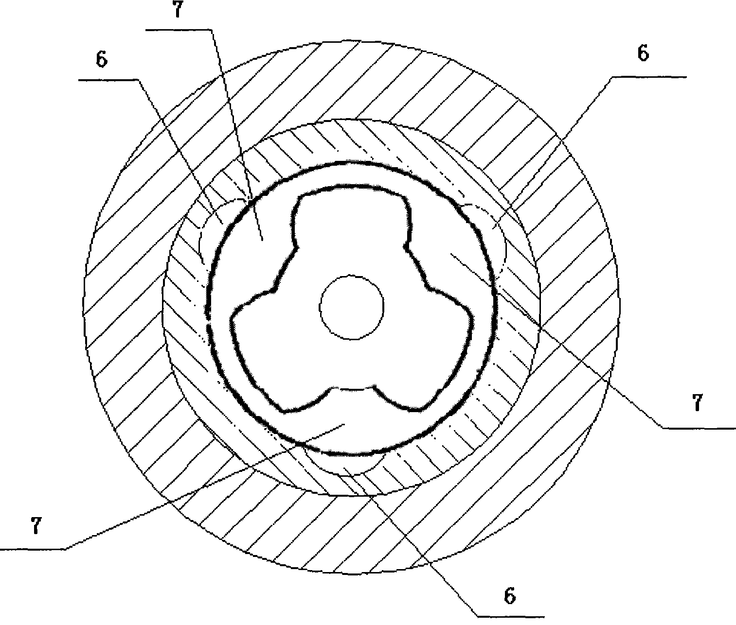 Process method of tripod ball inner sliding sleeve capable of axially moving and back extrusion concave die