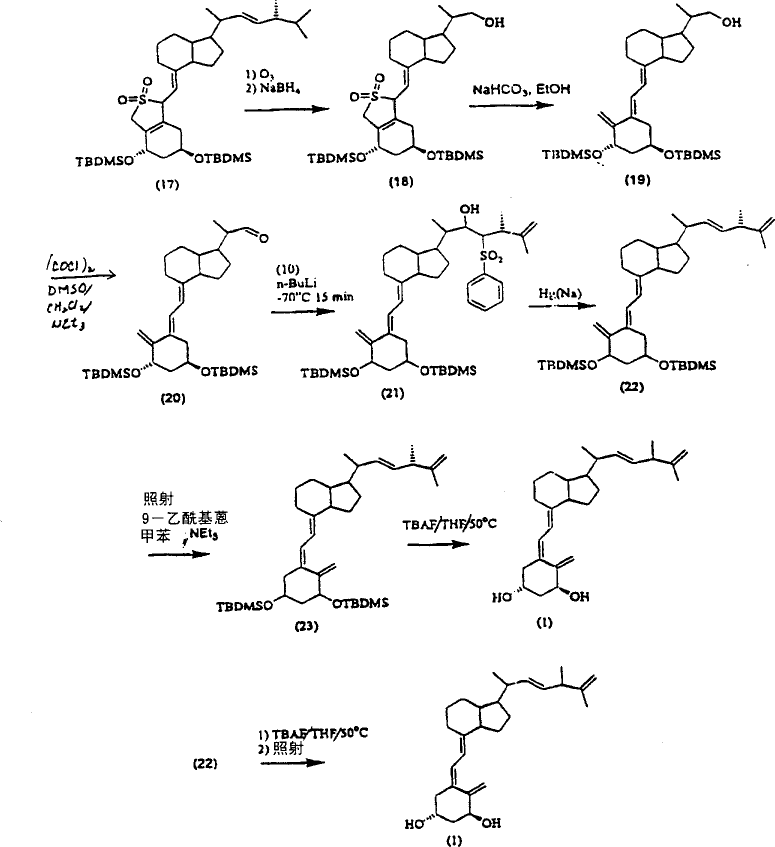 Method for making hydroxy-25-ene-vitamin D compounds