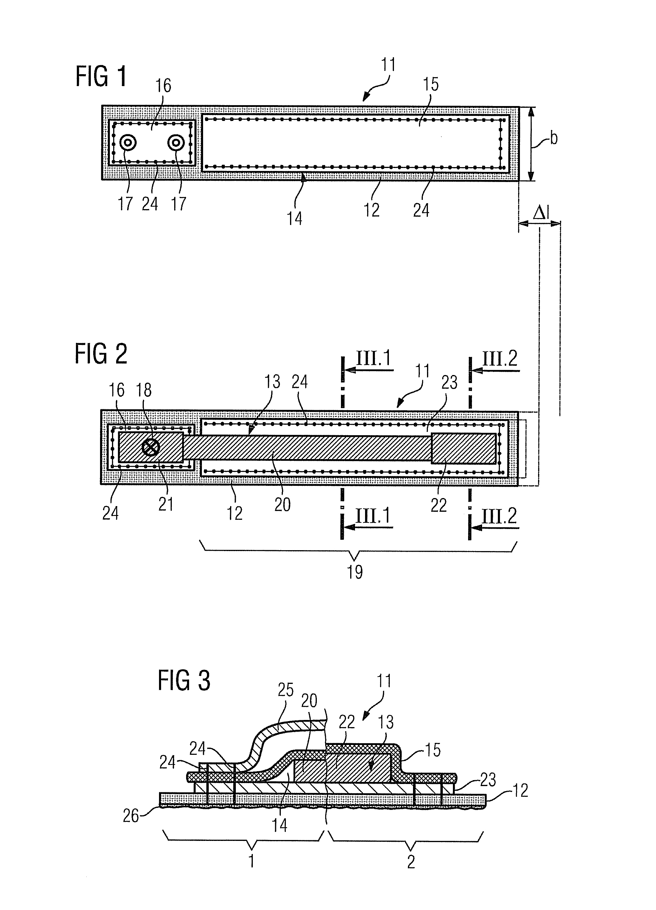 Support structure for a sensor strip and sensor strip for mounting on said support structure