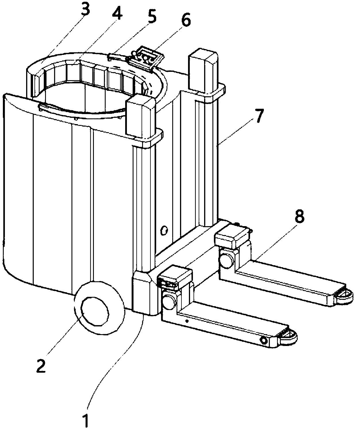 Electric carrying device for light-weight goods