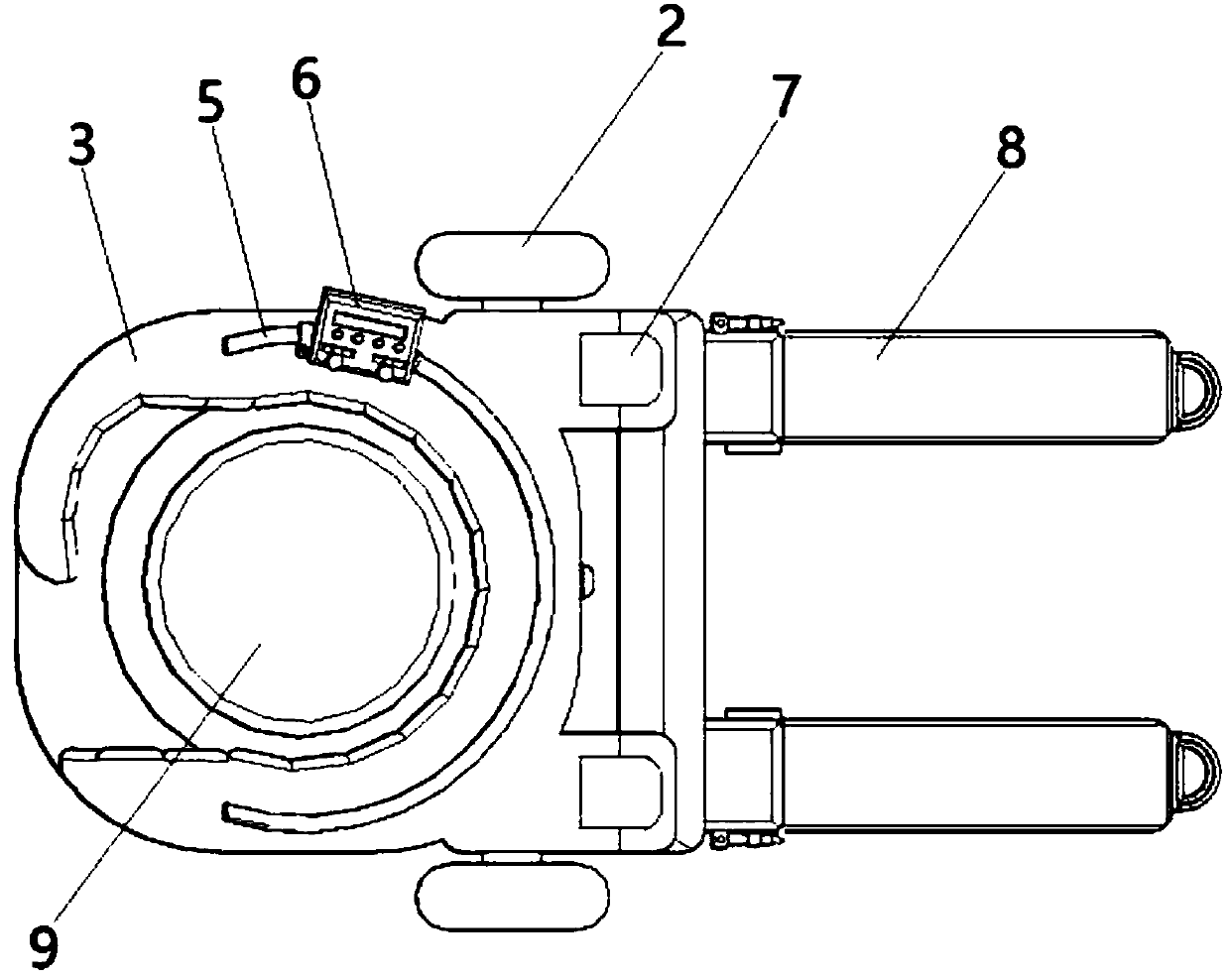 Electric carrying device for light-weight goods