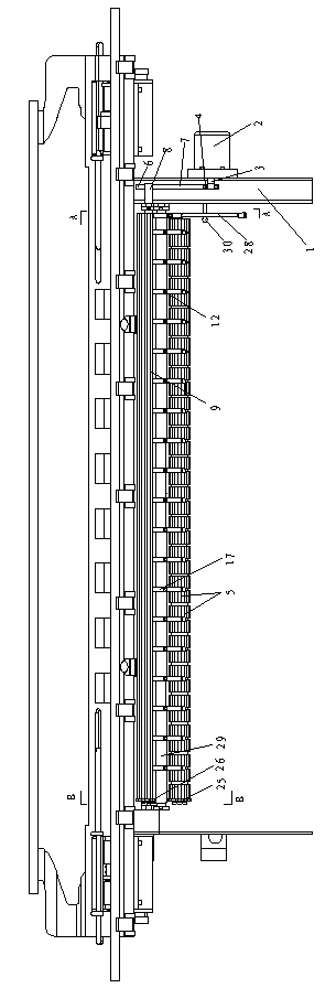 Rolling adjusting roller device of fully-automatic computerized flat knitting machine