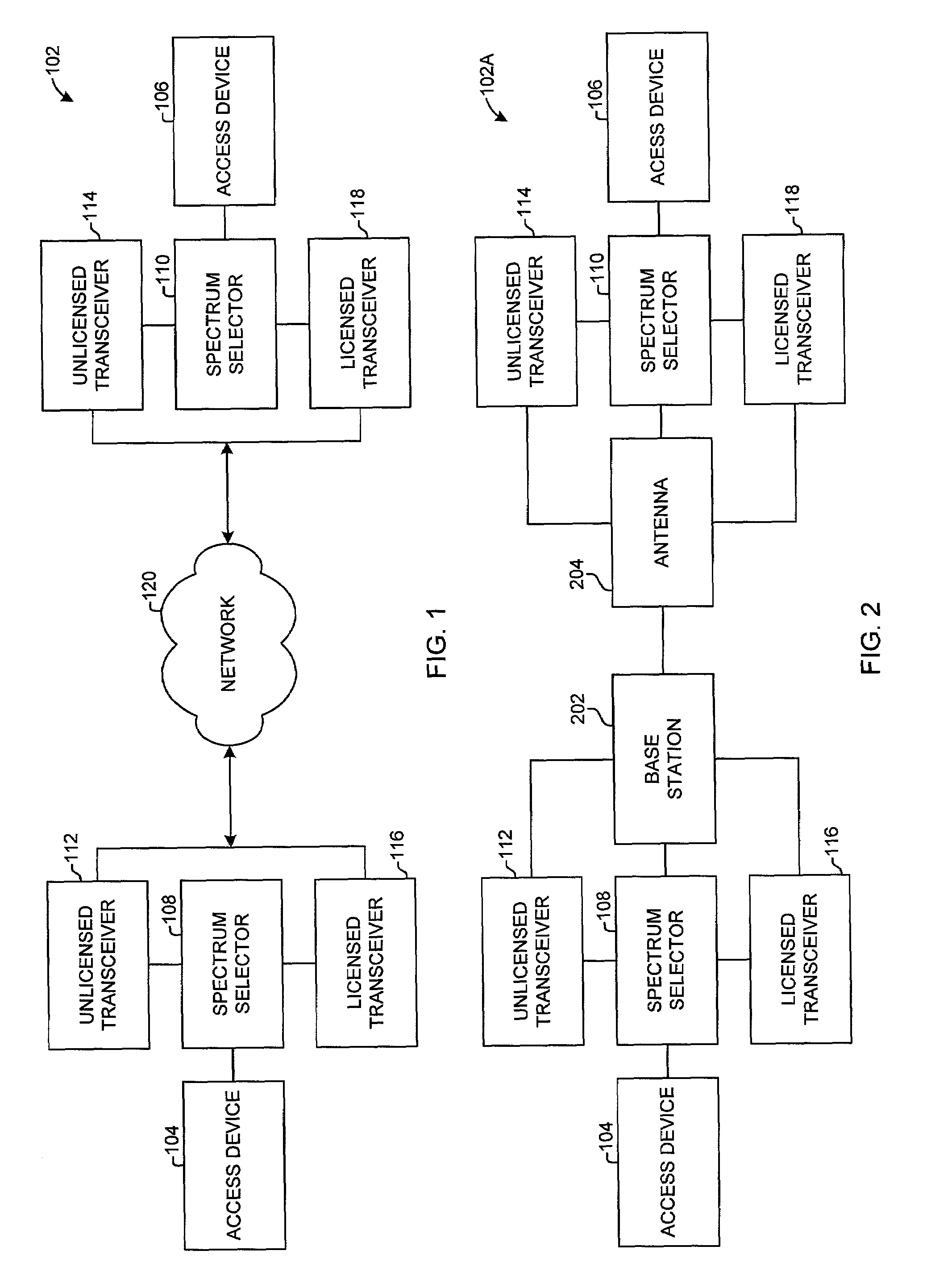 System and method for selecting spectrum