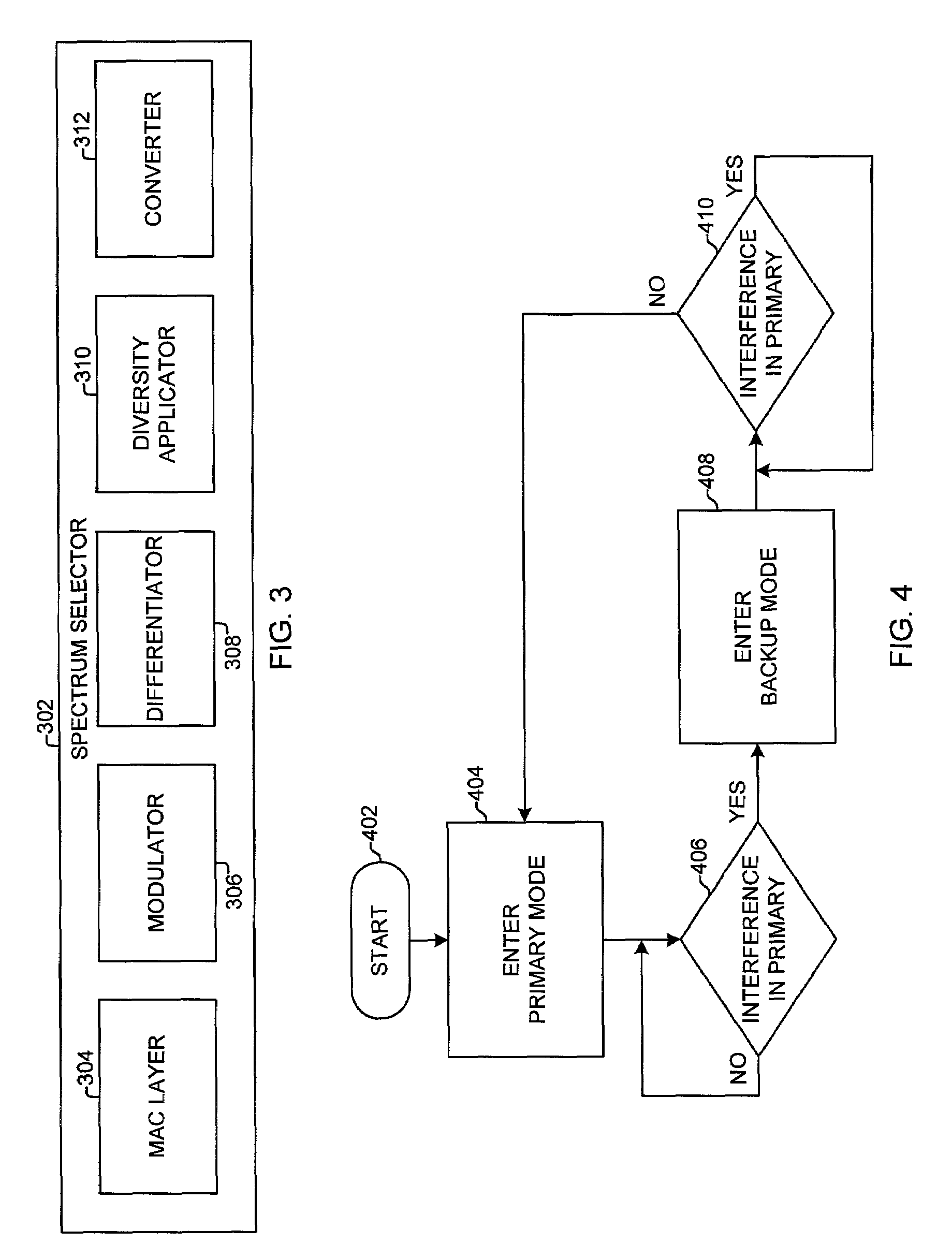 System and method for selecting spectrum