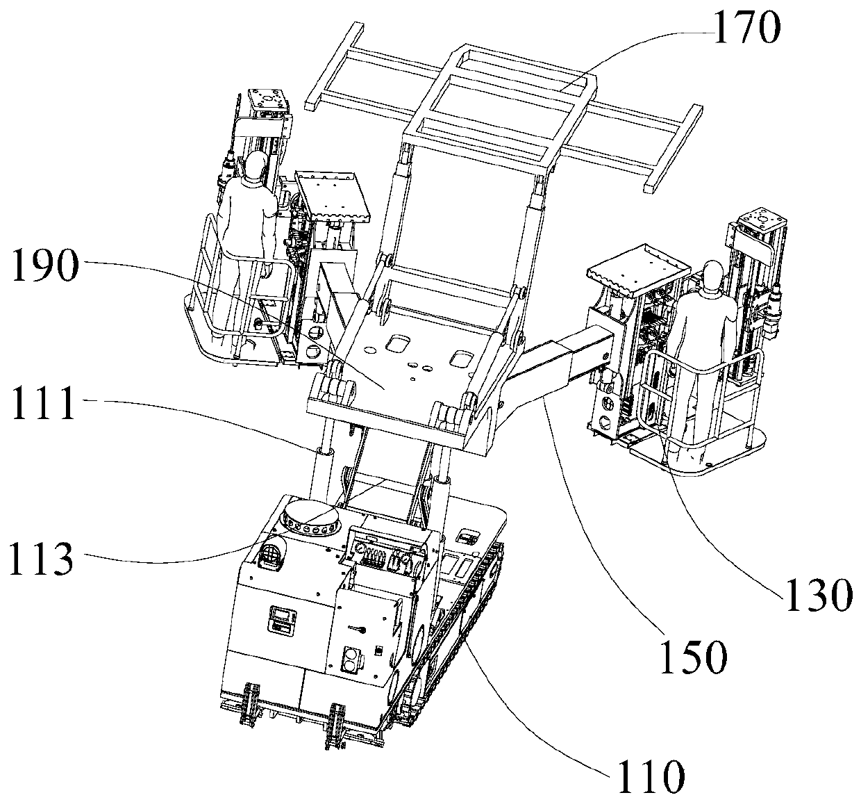 Anchor rod drilling carriage