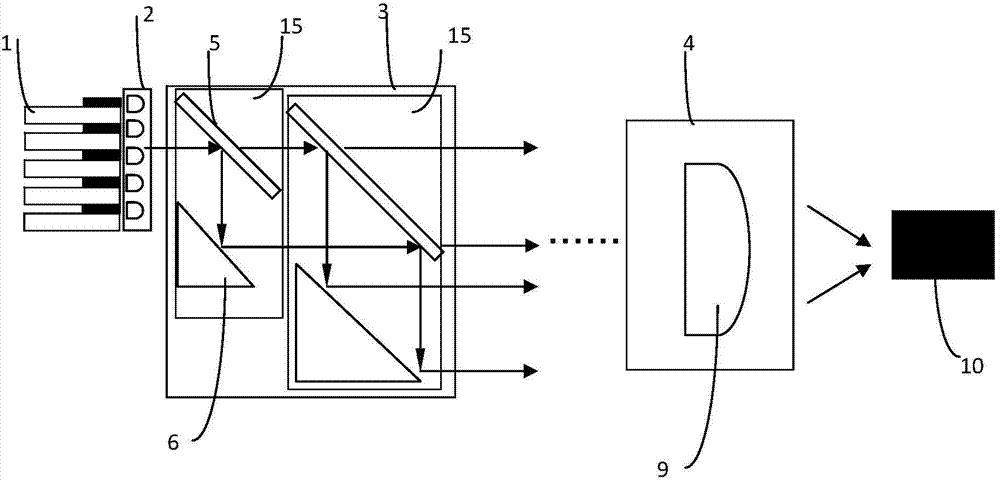 High-power semiconductor laser optical shaping method and device based on beam expanding
