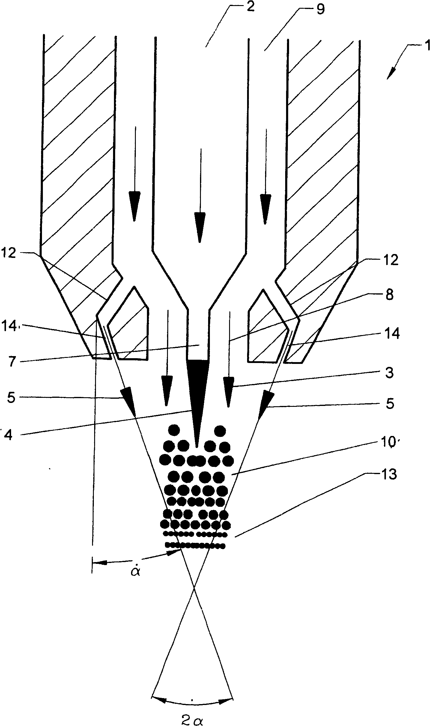 Method for combusting a liquid fuel with staged atomization