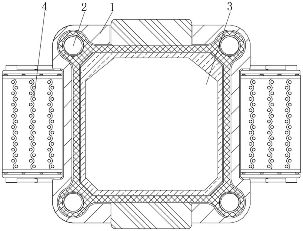 Rapid ironing and shaping mechanism acting on knitted garment products