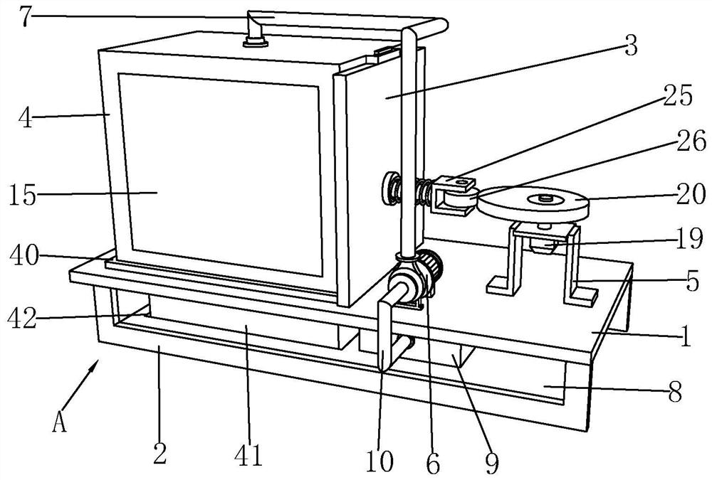 A cleaning device for brake pad production and cleaning method thereof