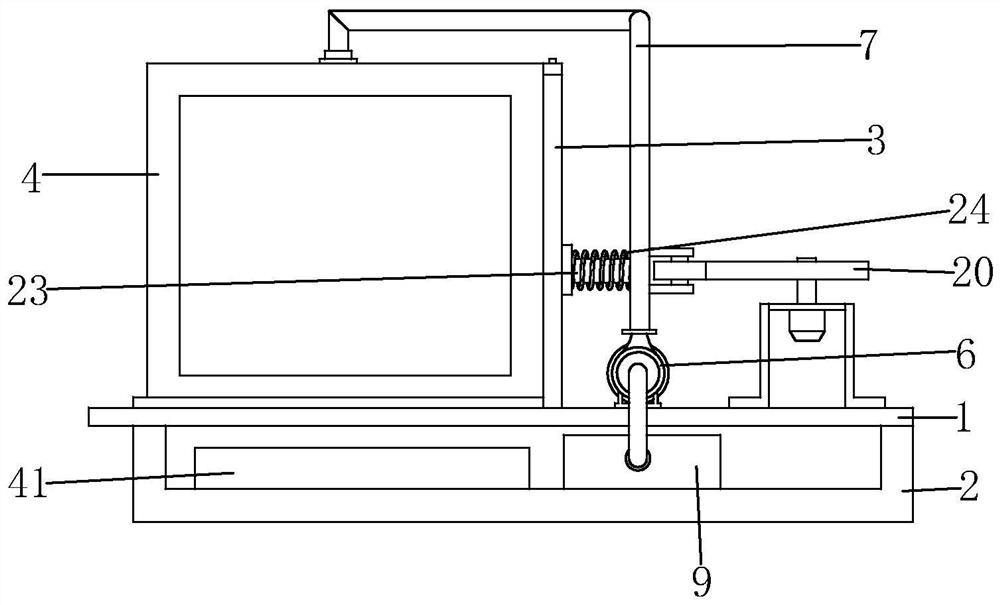 A cleaning device for brake pad production and cleaning method thereof