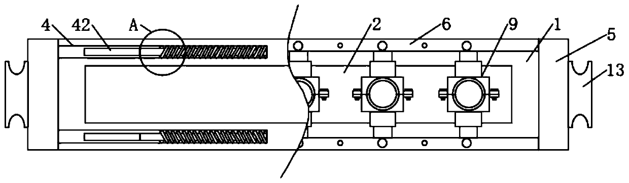 Bunching arrangement device for optical fiber branching device