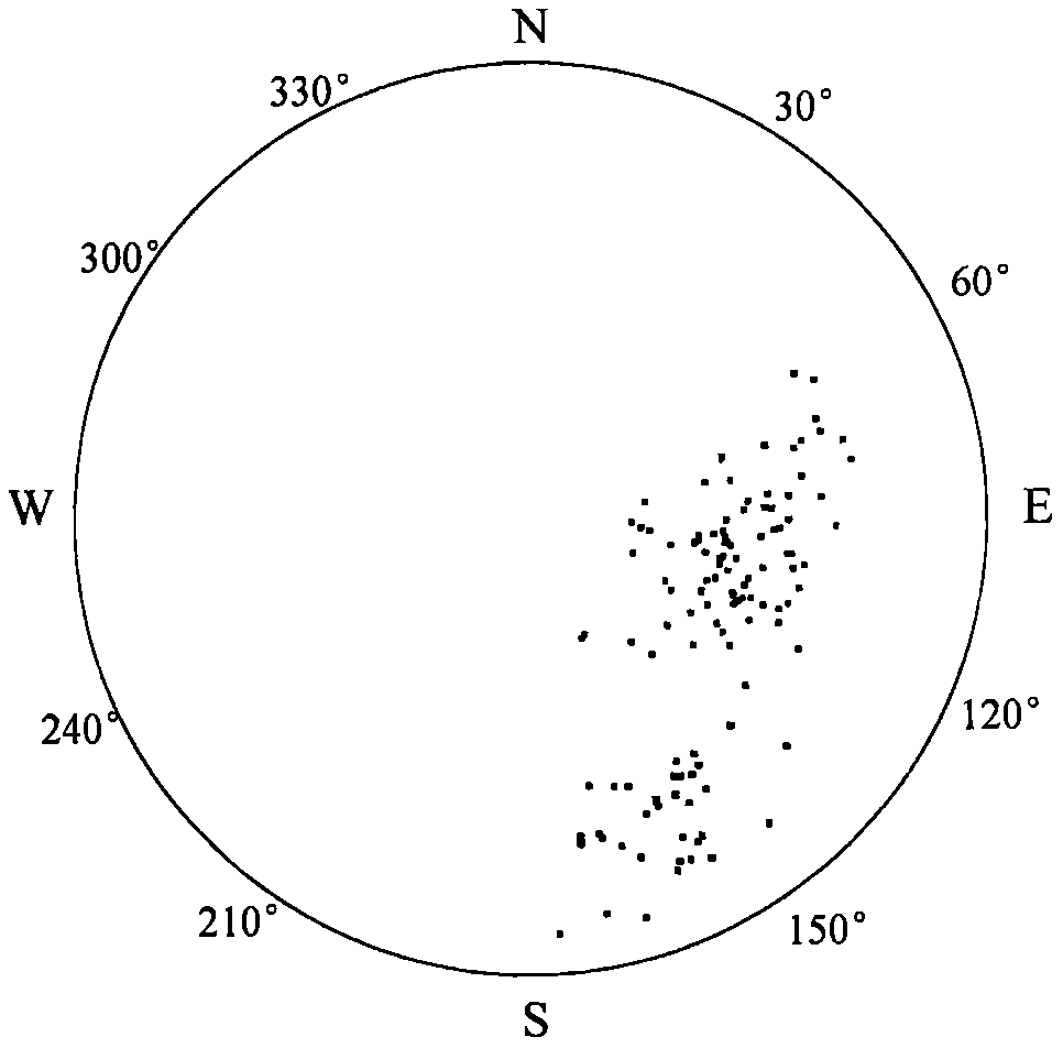 Automatic drawing system for structural plane pole diagram and occurrence rose diagram