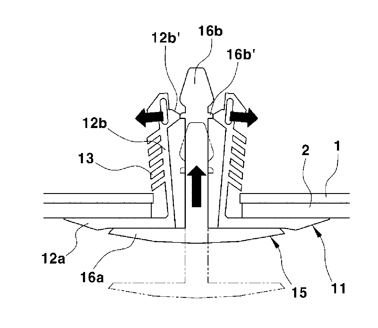 Fastener for vehicle