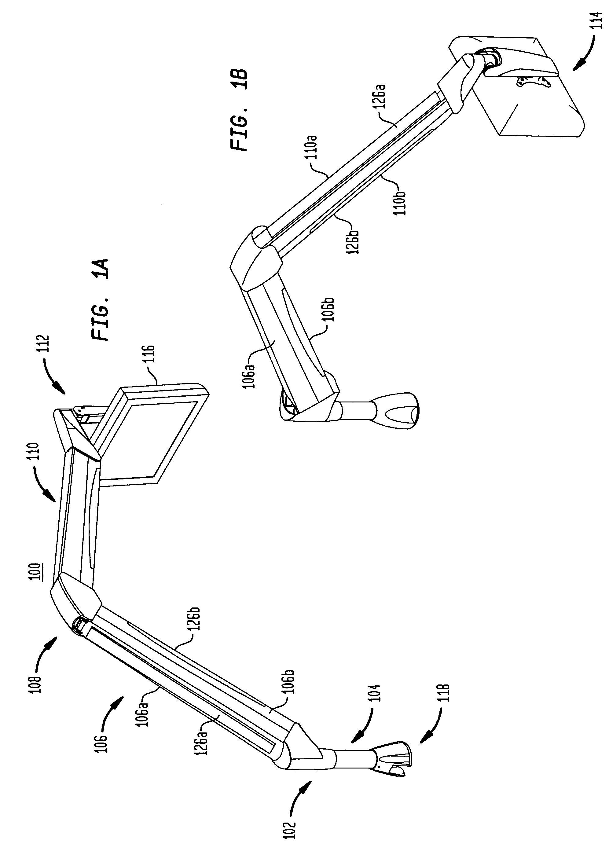 Extension arm with moving clevis
