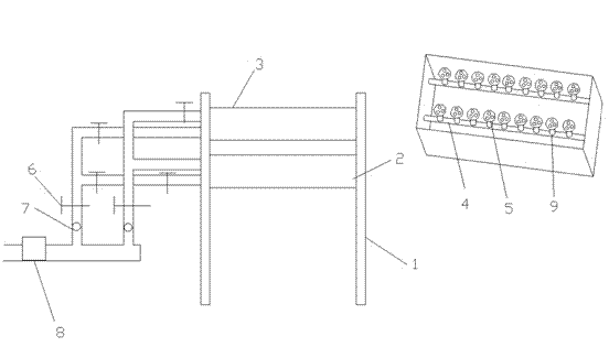 Improved packaging paper humidifying device