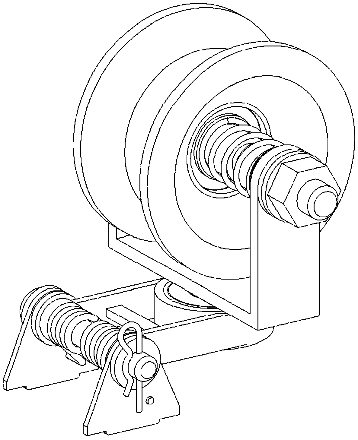 A positioning device for a positioning wheel