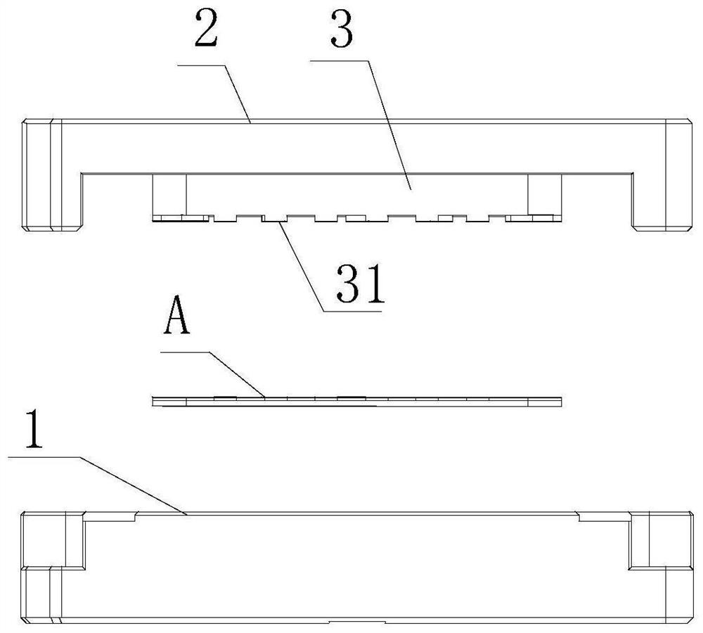 Auxiliary tool for horizontal correction of 3D glass hot bending