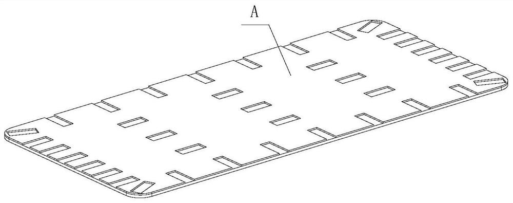 Auxiliary tool for horizontal correction of 3D glass hot bending