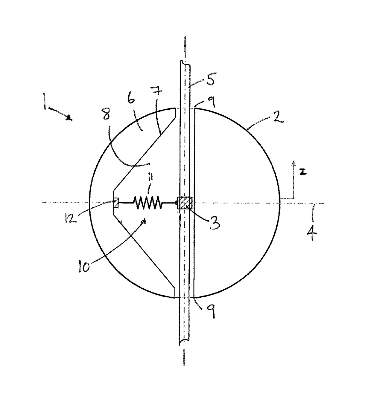 Wave energy converter with negative spring