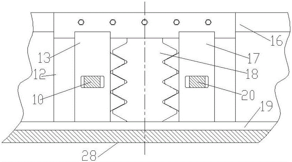 Horizontal electromagnetic pushing safety braking device for gear and rack lifting device