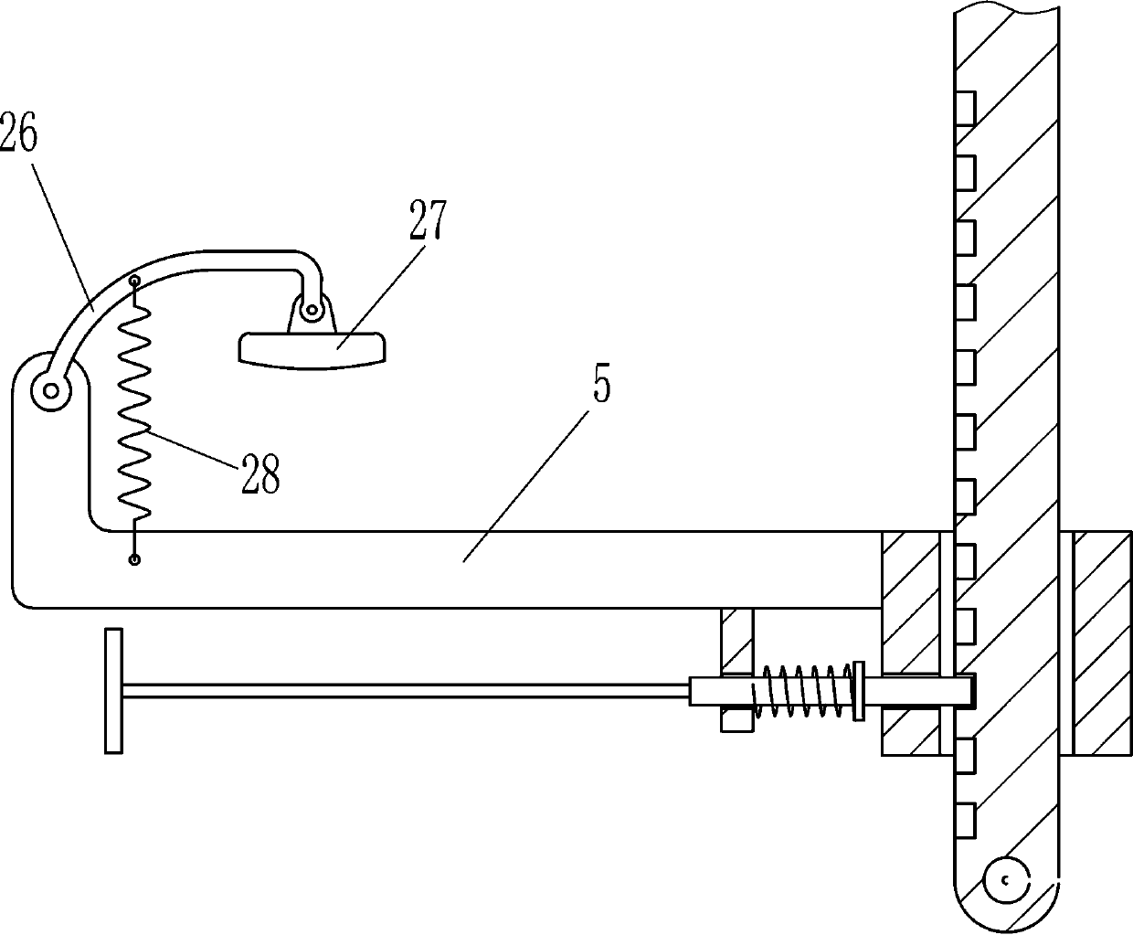 An orthopedic leg blood circulation exercise device