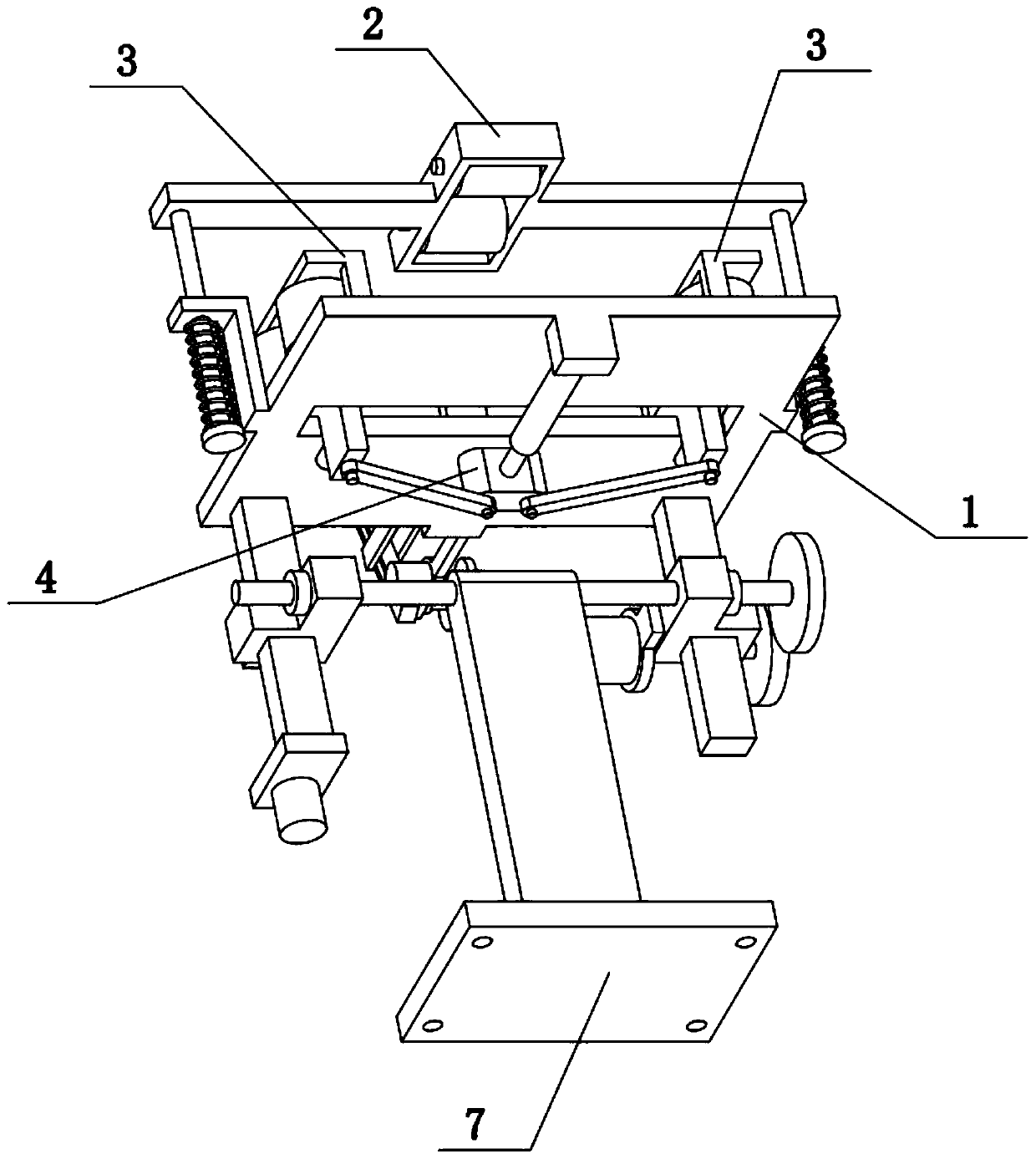 Large-scale battery mounting device