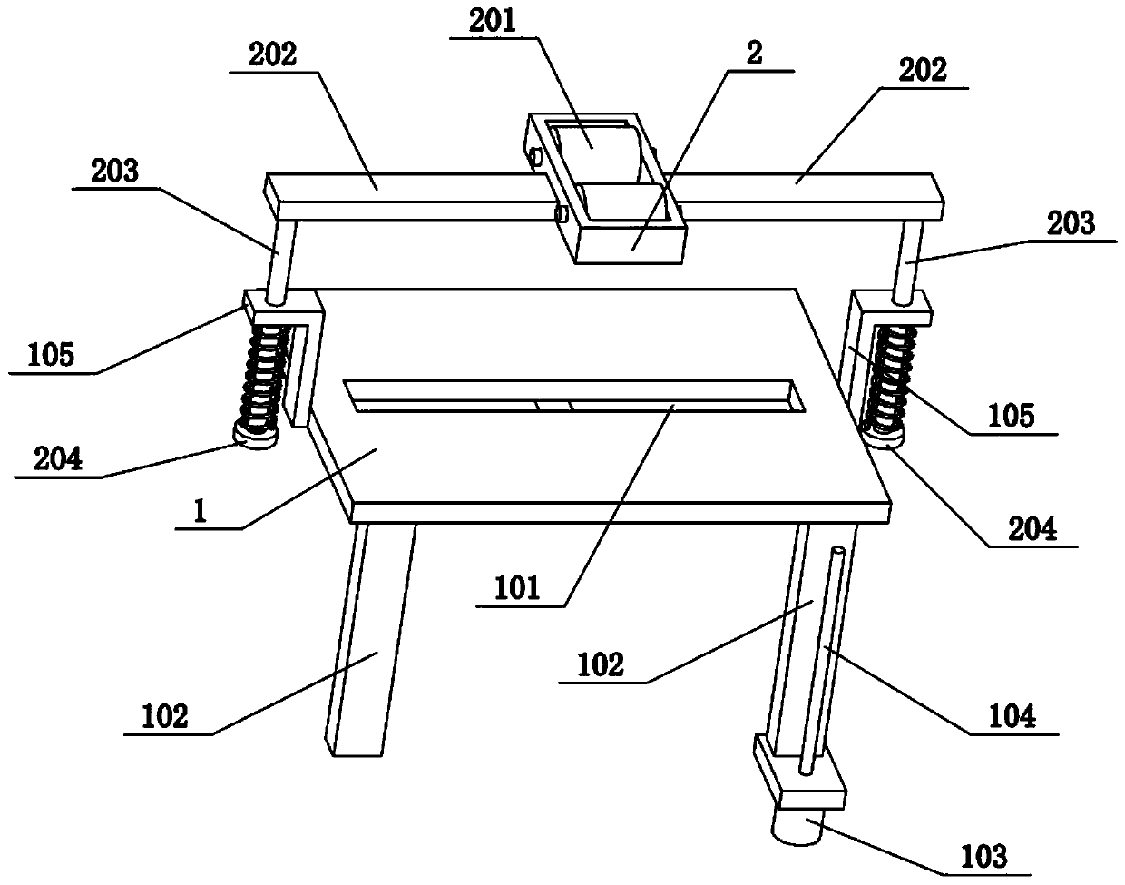Large-scale battery mounting device