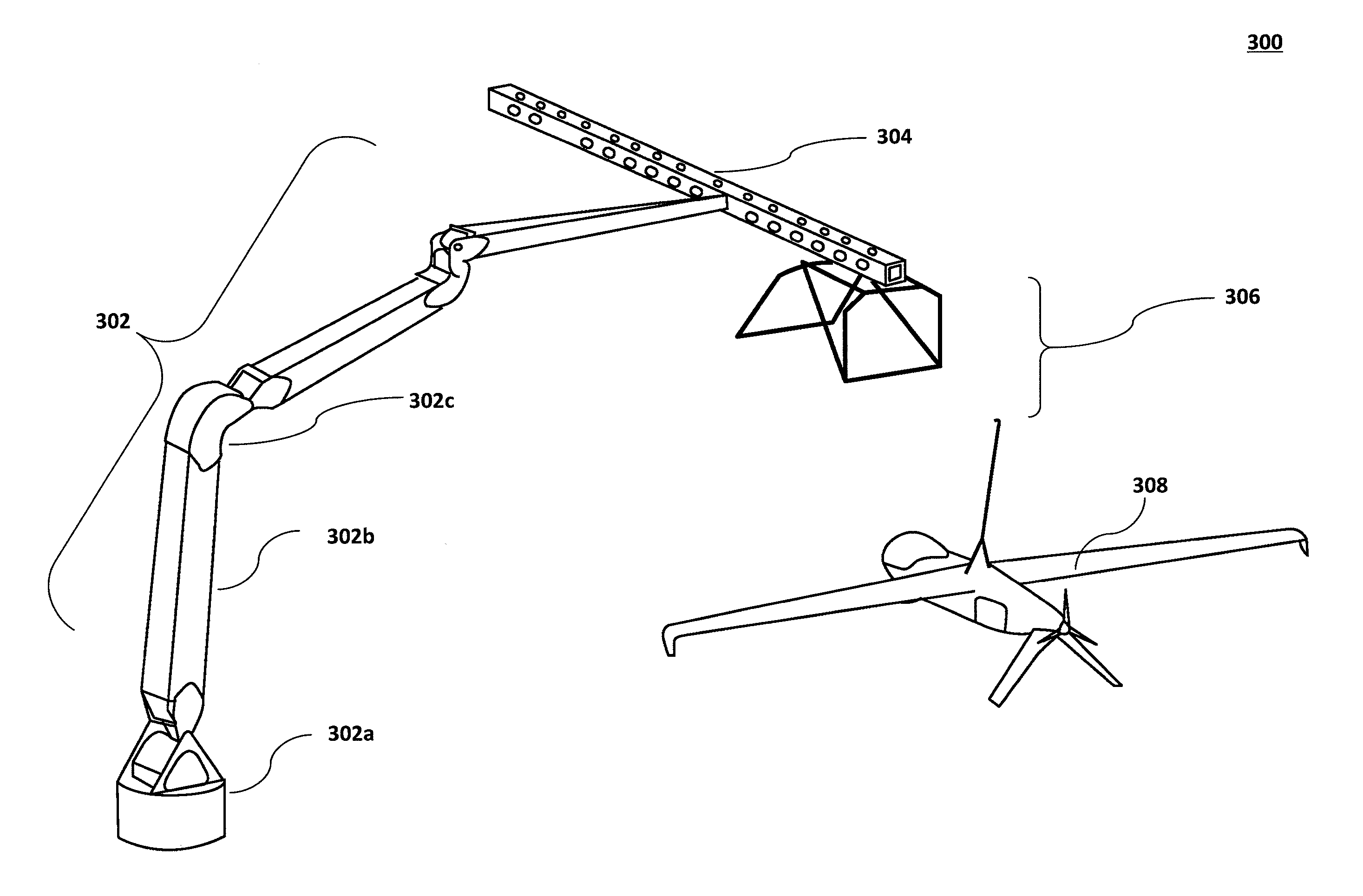 Rail recovery system for aircraft