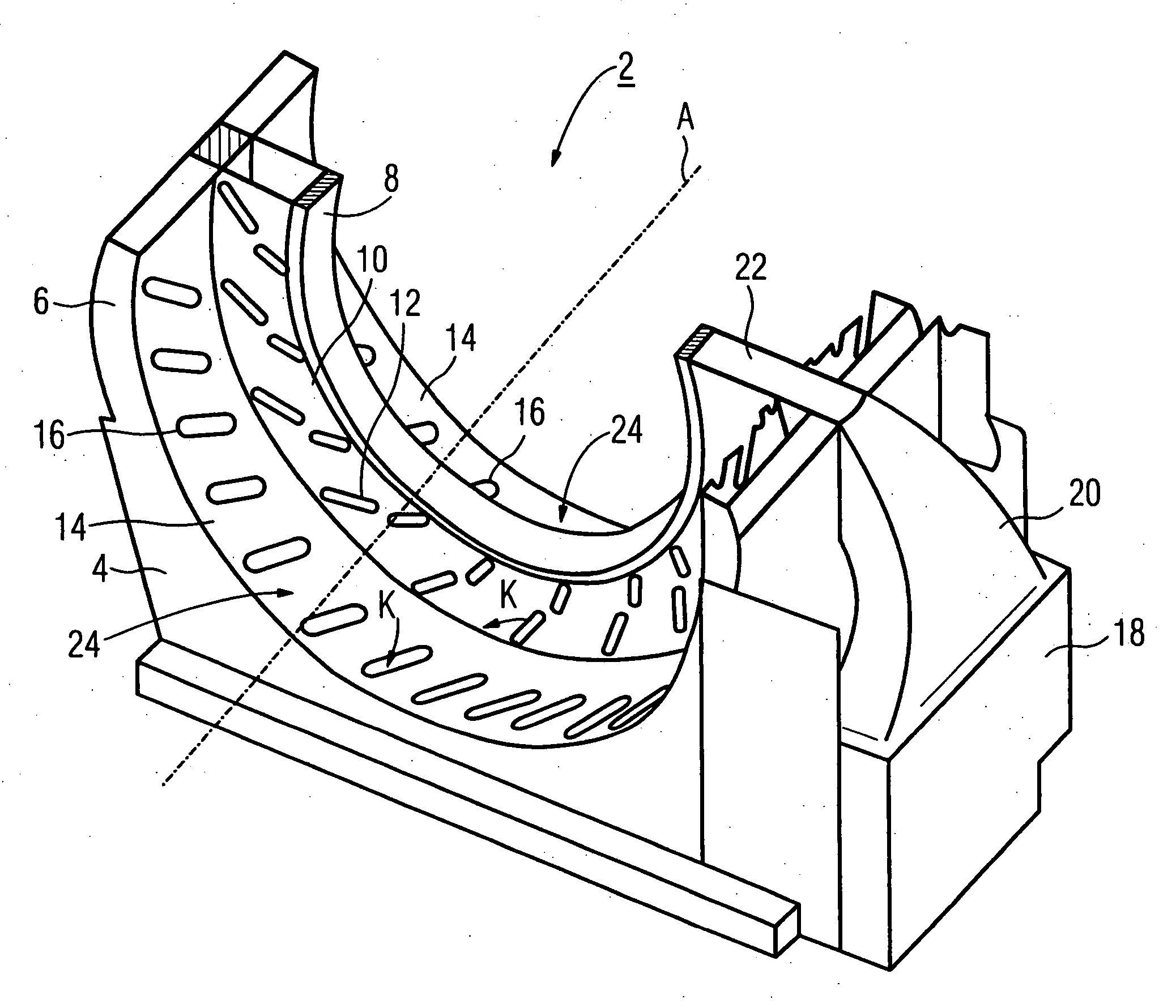 Gantry for a computed tomography apparatus