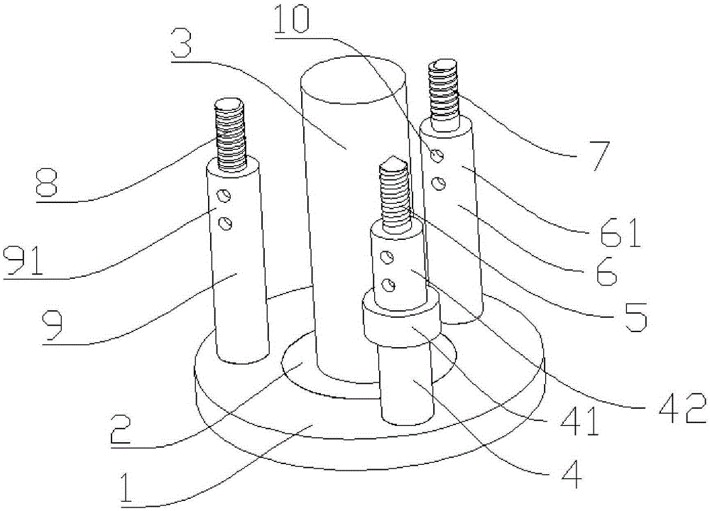 Wind driven generator end cover broken bolt dismounting device and dismounting method thereof